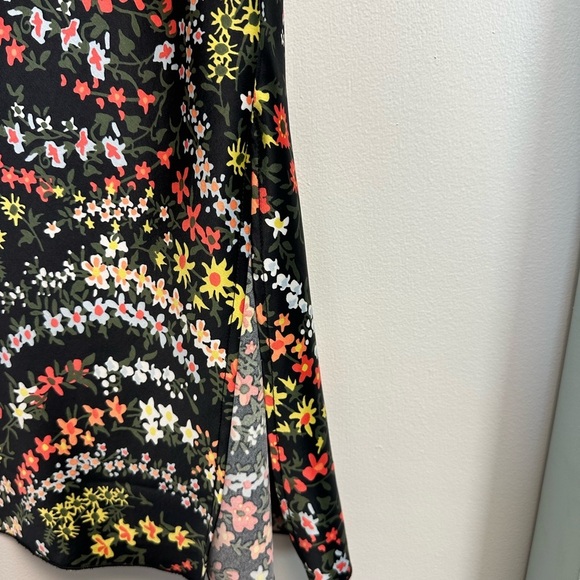 ATM Anthony Thomas Melillo Black Silky Sarin Floral Camisole Skirt Matching Set - Picture 7 of 10